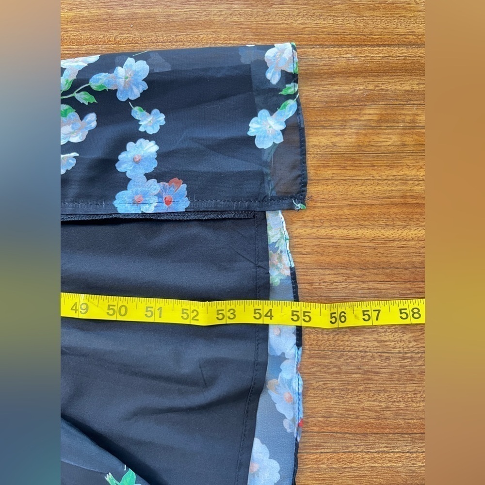 Lulus Effortless Energy Floral Multi Print Asymmetrical Maxi Dress size small - Picture 13 of 13